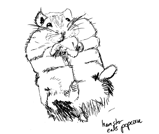 Hamster drawing 28 okt 2017