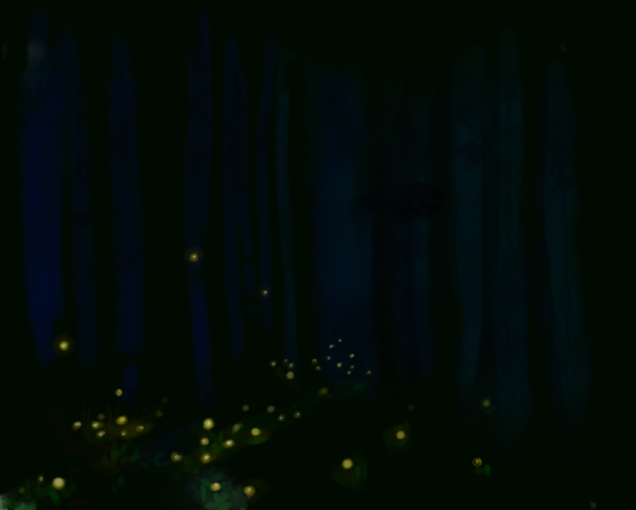 Drawing firefly forest